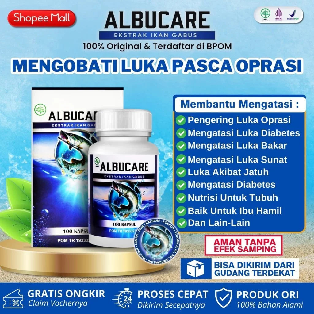Ektrak Ikan Gabus - Albucare - Obat Pengering Luka - Ekstrak Ikan Gabus