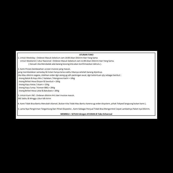"New" Arang Kayu Alaban Halaban Wood Charcoal