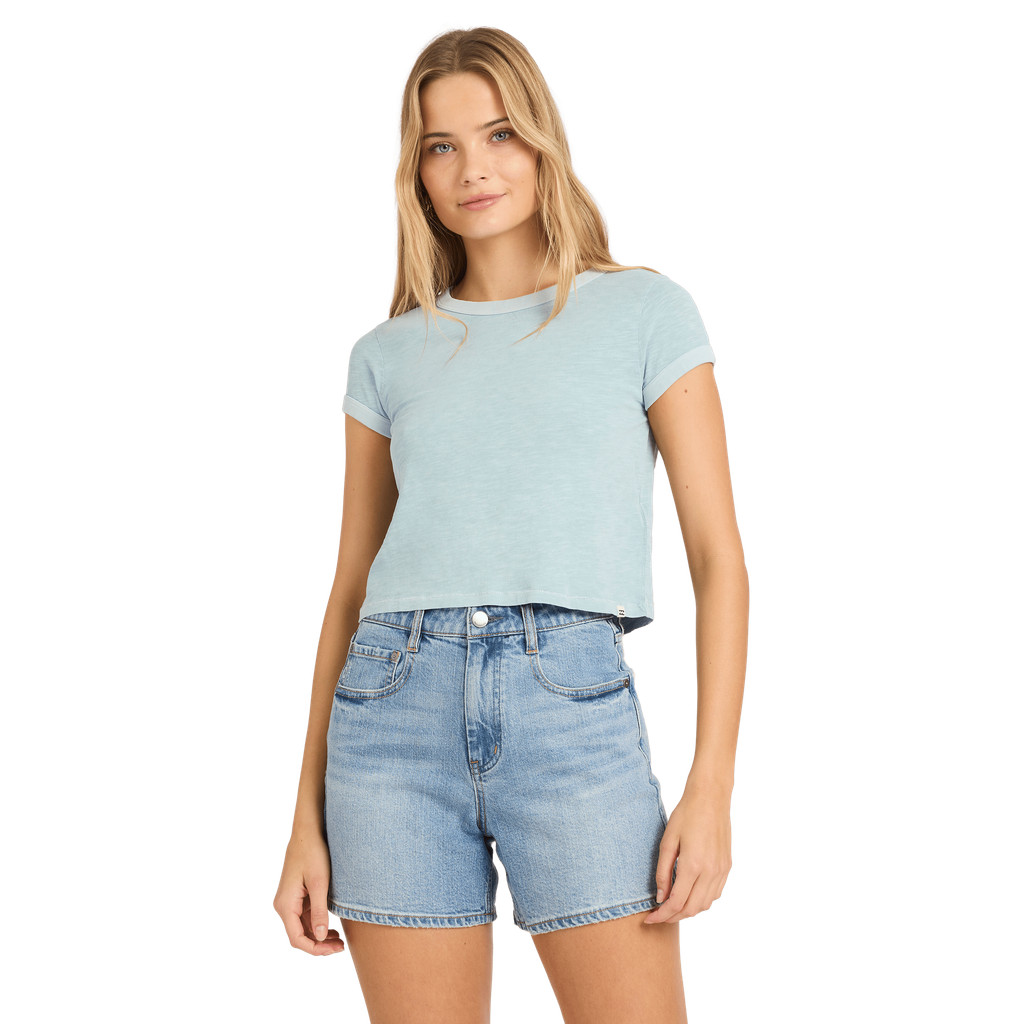 Billabong Womens Daily Mineral Blue T-Shirt