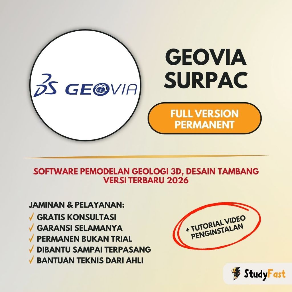 Geovia Surpac 2021 Full Version Original Lifetime (WIN) + Tutorial Pemasangan