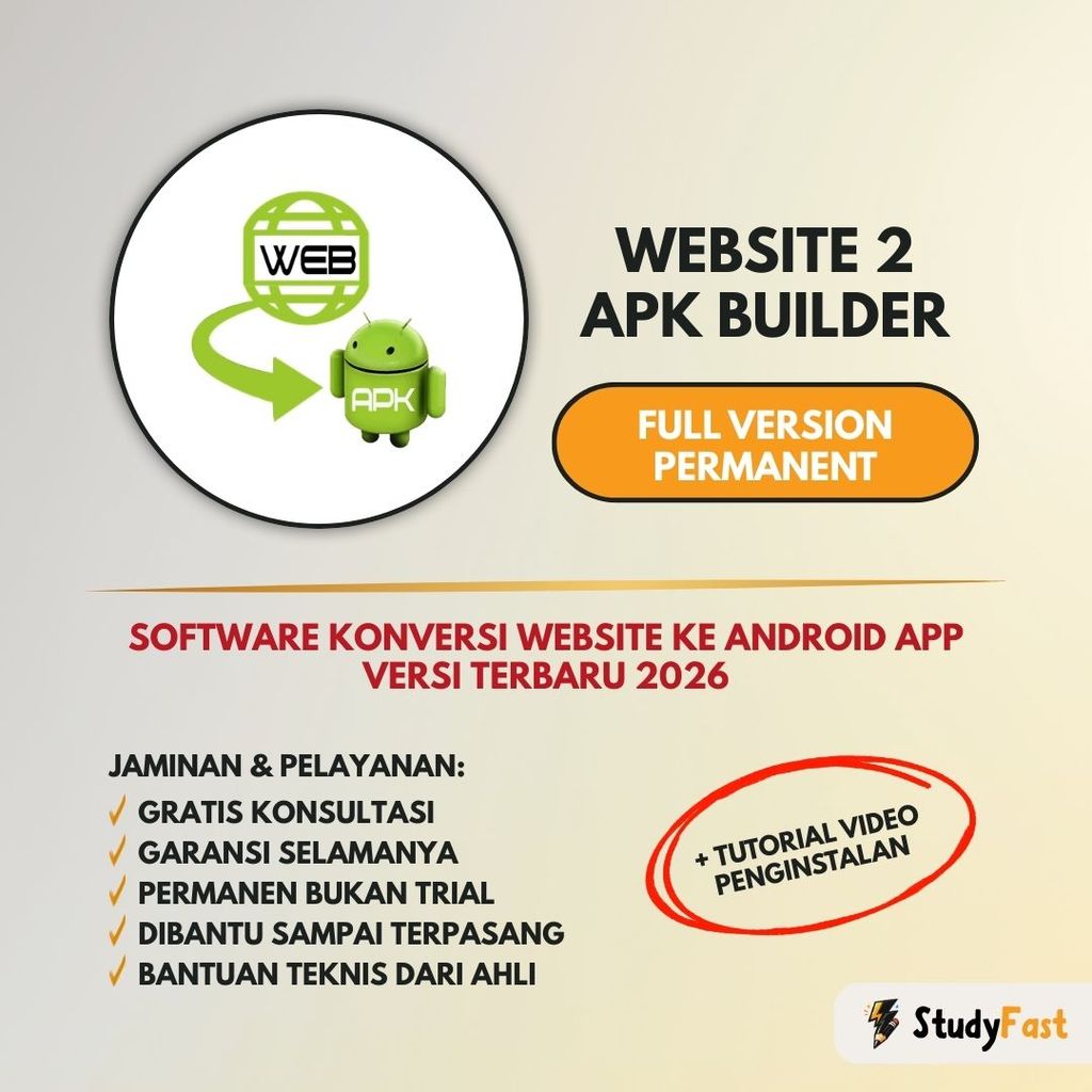 Website 2 Apk Builder 2026 Original Lifetime (WIN) + Panduan Tutorial Lengkap
