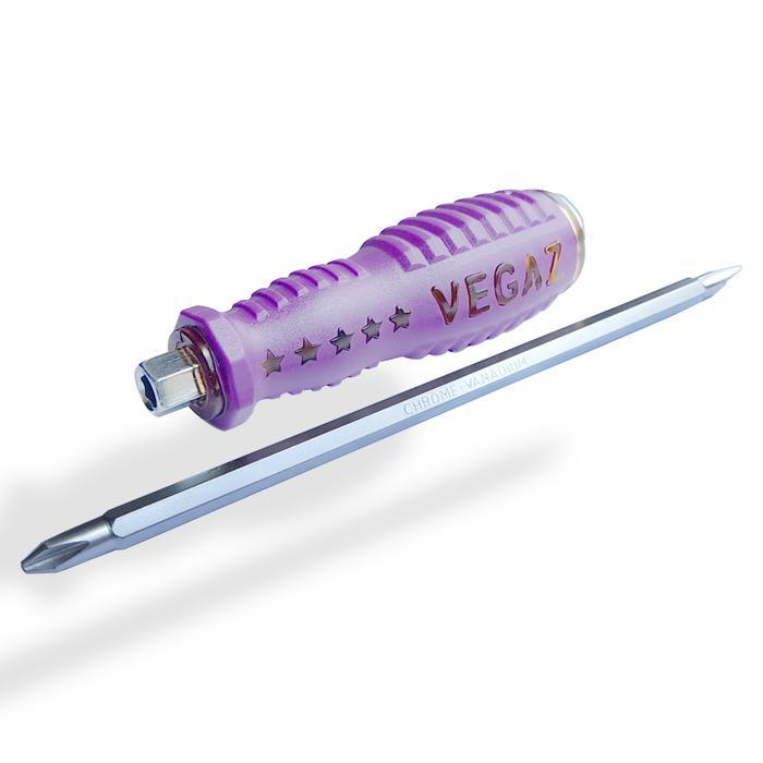 [] VEGAZ OBENG KETOK 2 in 1 GAGANG KARET HANDLE PVC SCREWDRIVER 4 INCH