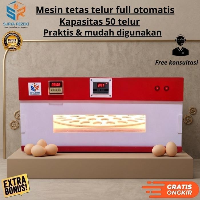 MESIN TETAS TELUR MESIN PENETAS TELUR KAPASITAS 50 TELUR AYAM BEBEK