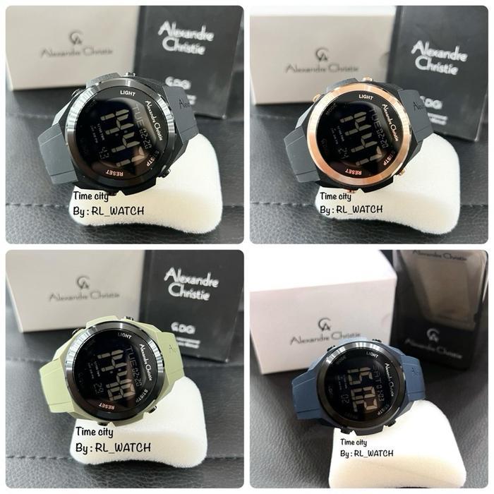 Jam Unisex Alexandre Christie AC9342 Digital rubber