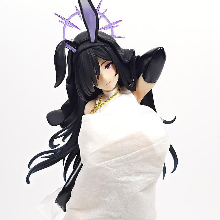 Black Nun Sister Bunny Girl BearPanda Dual Face Changeable 32cm Action Figure PVC D-XAC071
