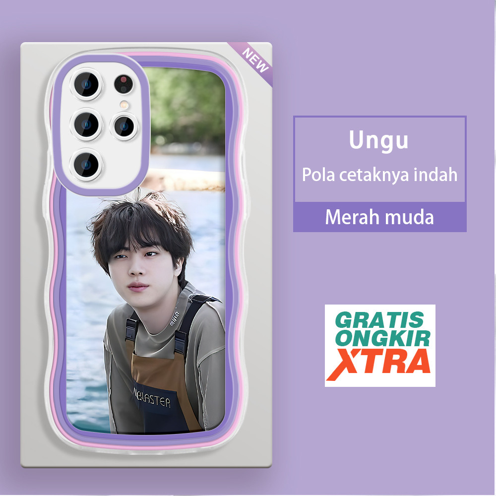 Casing HP Samsung S20 PLUS S21 FE Note 10 LITE 20 Plus S22 ULTRA 5G  Pola BTS Jin  warna-warni gelom