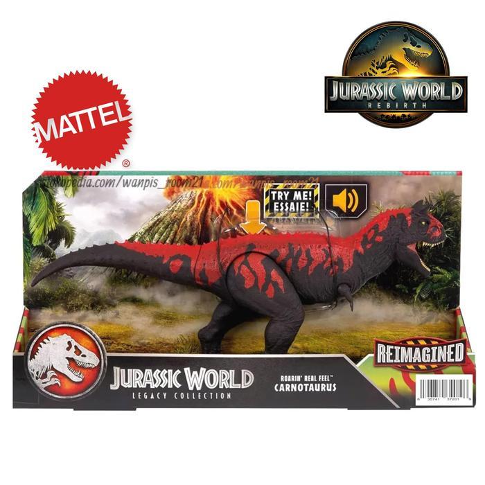 Mattel Jurassic World Legacy Reimagined Roarin' Real Feel Carnotaurus - Mattel Dinosaurus Collection