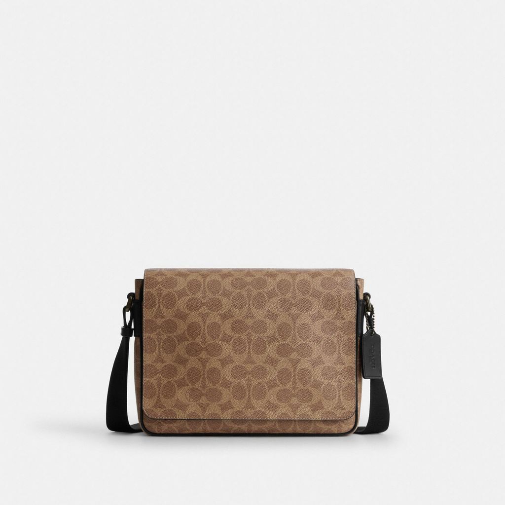 Coach Jack Messenger Bag In Signature Canvas - Tas Selempang Pria