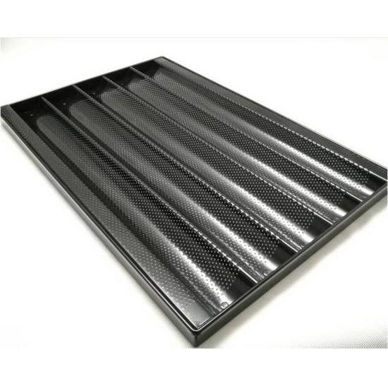 Cuci Gudang Baguette Tray 5 row non-stick / loyang baguette anti lengket 40 x 60cm