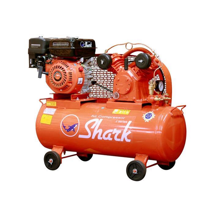 Shark 1/2 HP JVUE 5112 Kompresor Angin Unloader Mesin Bensin + Engine