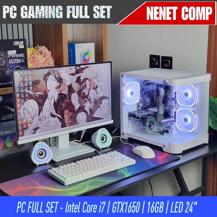 PC Gaming Full Set Intel Core i7 4770 | RTX 3050 6GB | 16GB | SSD - PC FULL SET, RX 580 8GB