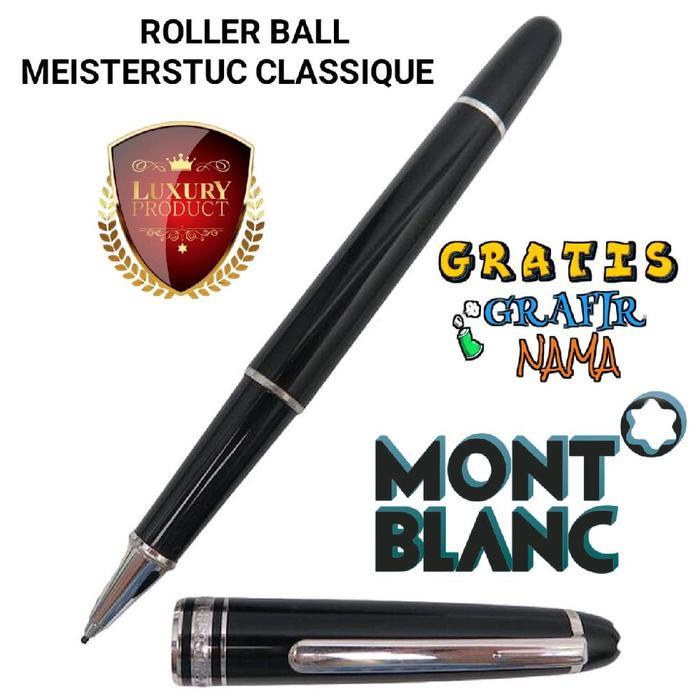 Promo Bollpoint Mewah Luxury Premium Pen Monblanc Meisterstuck Rb Stainless Clip Gratis Box