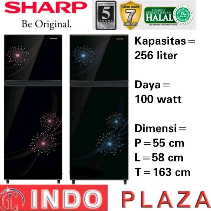 KULKAS SHARP 2 PINTU SHINE Series SJ-317MG