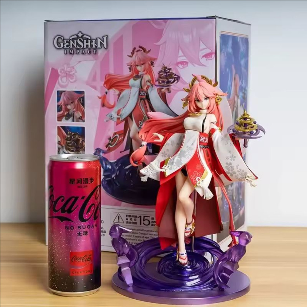 Boneka Brinquedos koleksi figur patung Genshin Yae Miko GK untuk hadiah