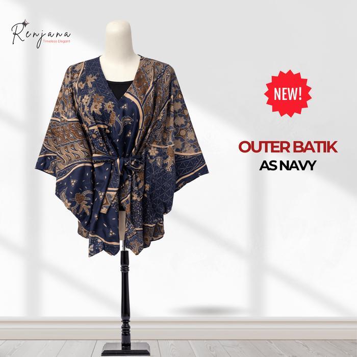 Outer Batik Wanita Modern Model Kimono - Batik Cap Viscose Premium Untuk Kondangan & Kantor Terlaris