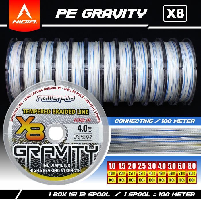 Senar PE Gravity X8 Connecting Multicolor