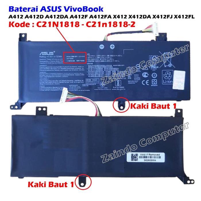 SALE BATERAI ASUS A412 A412D A412DA A412F A412FA X412 X412DA X412FJ X412FL A412D P1402FA P1402UA