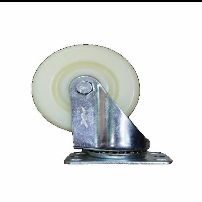 Roda nilon nylon teflon 4" inchi hidup swivel