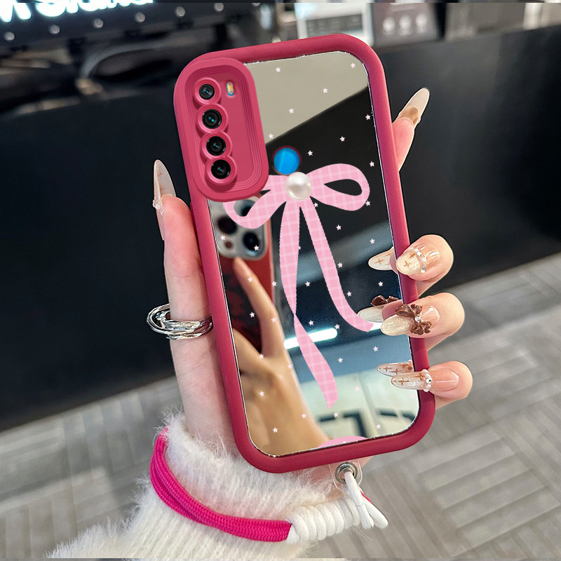 Casing Hp untuk Xiaomi Redmi Note 8 Note 8T Case Casing busur pola Silikon Softcase Kasing HP tali g