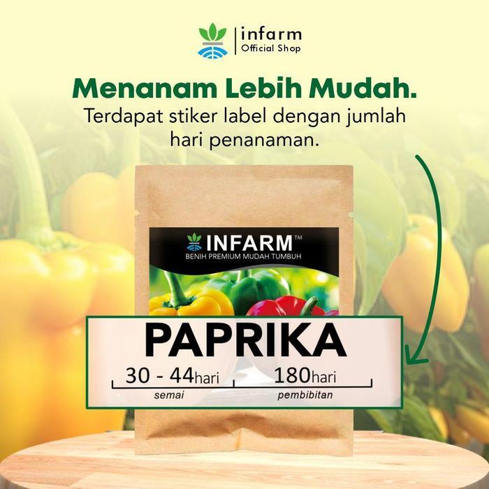 INFARM - BENIH PAPRIKA MERAH BENIH BUAH TANAMAN BENIH BIBIT PAPRIKA MERAH BENIH PAPRIKA