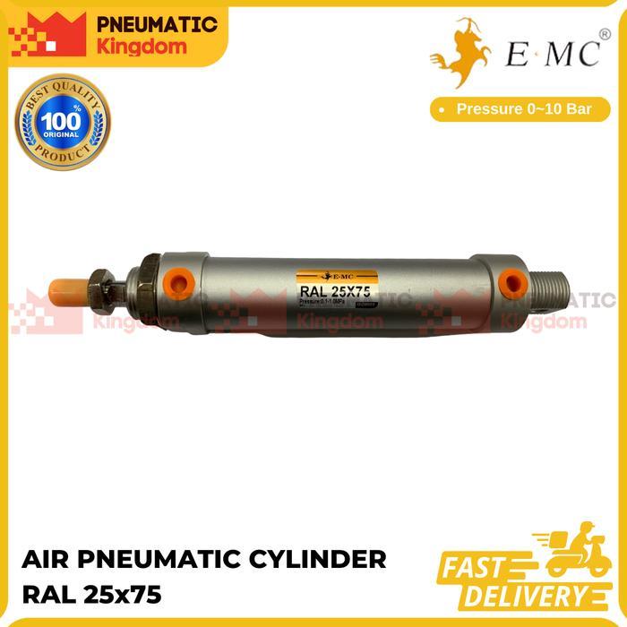 Air Cylinder Ral 25X75 Original Emc Pneumatic