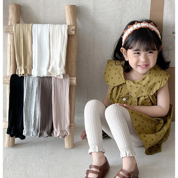 Best Seller Boboho - Legging Anak Perempuan / Legging Anak Warna Polos Celana Anak Perempuan Gaya