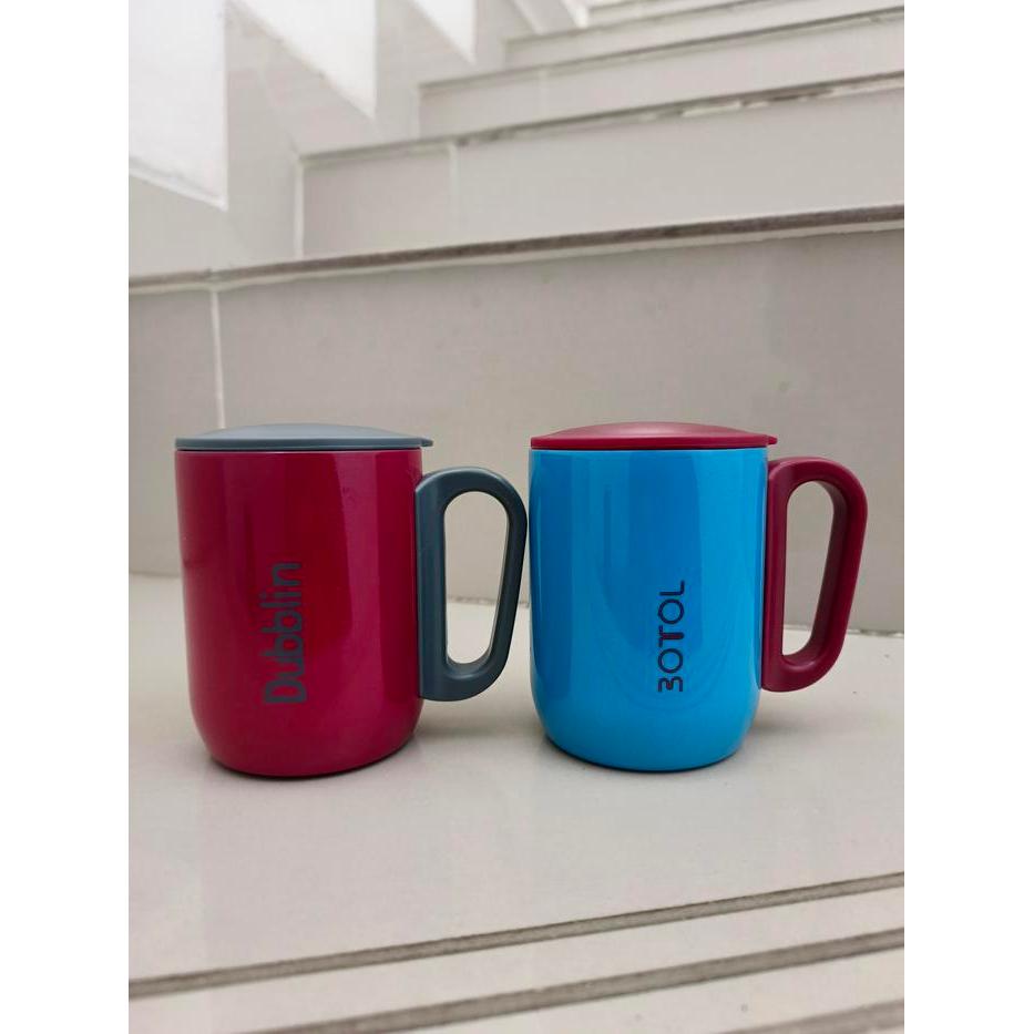 Mug Gelas Cangkir Termos Kopi Tahan Panas Dublin 220 ML Teh Stainless