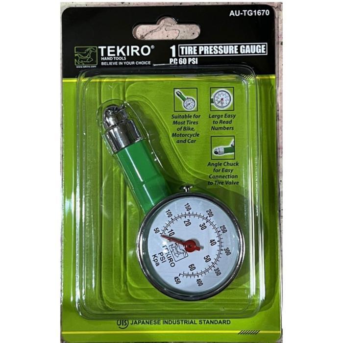 Alat Ukur Tekanan Angin Ban (Bulat) Tekiro