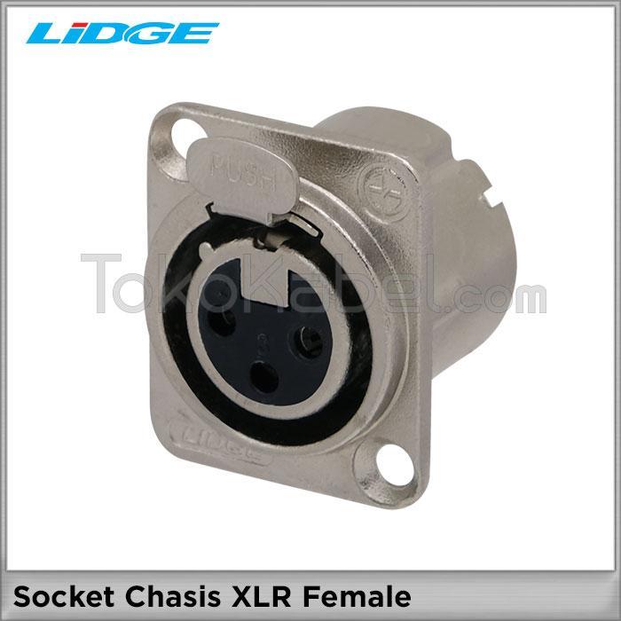 "New" Socket Chasis XLR Female