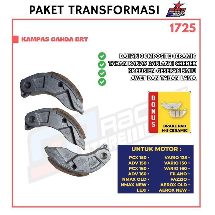 Kampas Ganda/Super Clutch Brt Vario 125/Vario 150/Pcx 150/Adv150/Pcx 160/Adv 160/Vario