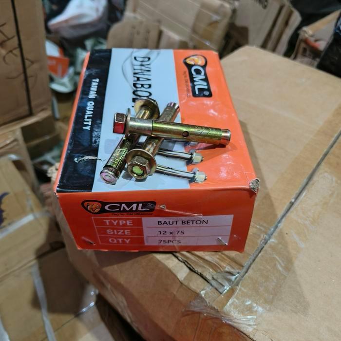 1Kotak 12 X 75 / Baut Dynabolt Dinabolt Camel M12 X 75 @75Pcs