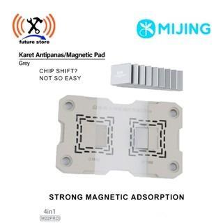 Mijing M22 Karet antipanas Silver/Abu-abu universal Magnetik Tengah Bingkai Reballing Perlengkapan