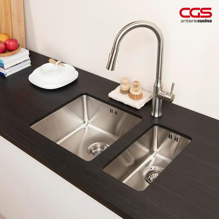 Kitchen Sink Bak Cuci Piring Stainless Steel 1 Lubang CGS SICILY 44-IU - Undermount Topmount