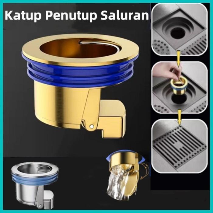 Vixplorn Katup Penutup Pembuangan Saluran Pembuangan Wastafel Dapur Saluran Pembuangan Lantai