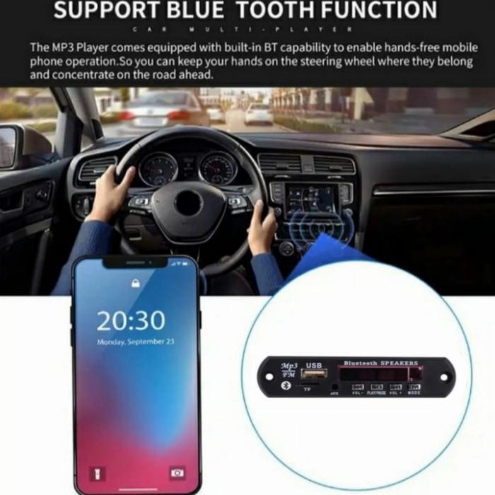Tape Mobil Bluetooth Tep Mobil Usb Audio Mp3 Player Fm Radio Modul Terjamin
