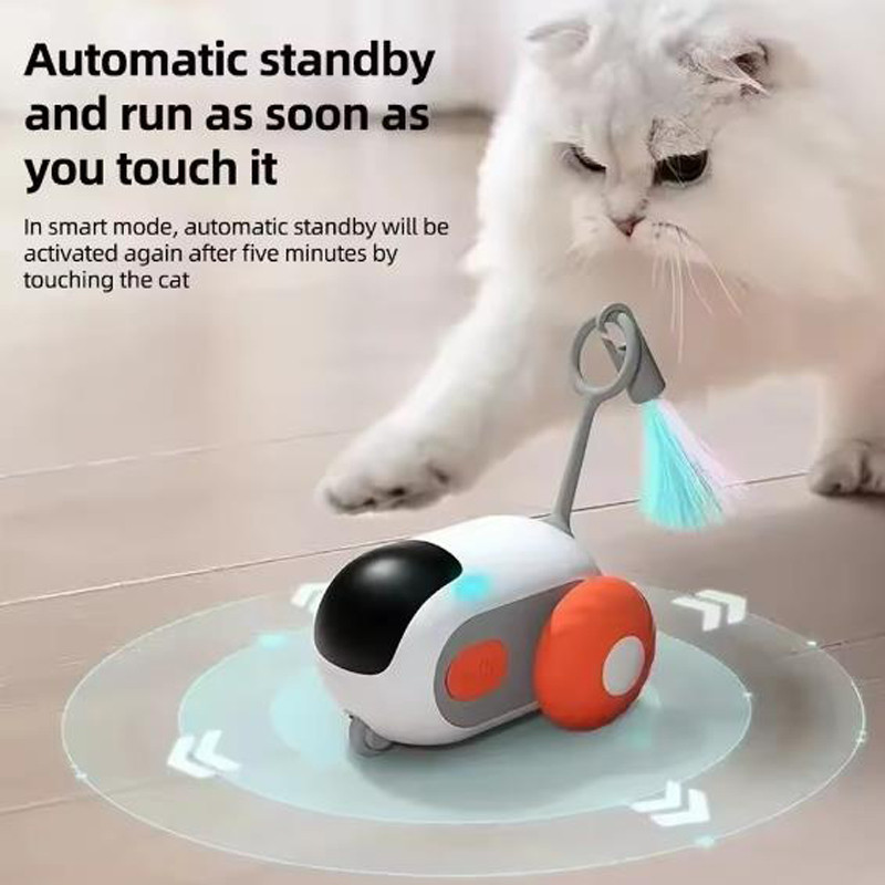 Pet Gravity Smart Run-about Car Automatic Cat Toy Ball Pet Electric Remote Control Car Electric Cat