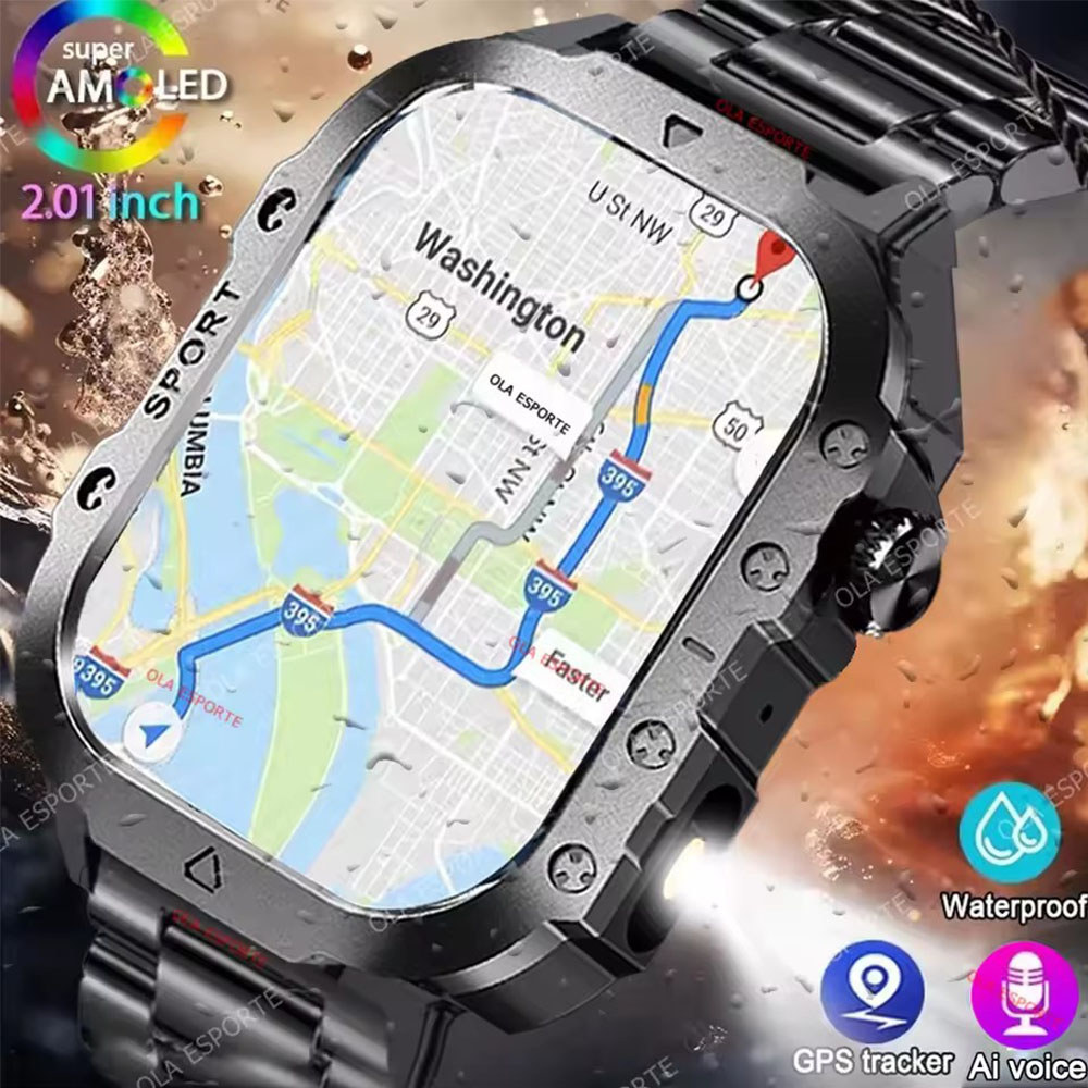 2025 New Led Men'S Smartwatch Bluetooth Talking Smartwatch Multi Sport Mode Health Monitor Outdoor