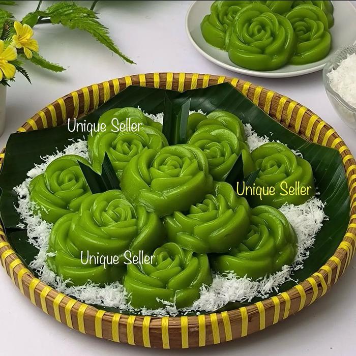 [Isi36] Cetakan Kue Mawar Plastik Kecil 5.3 cm / Cetakan Puding / Cetakan Bunga Mawar / Cetakan Putu