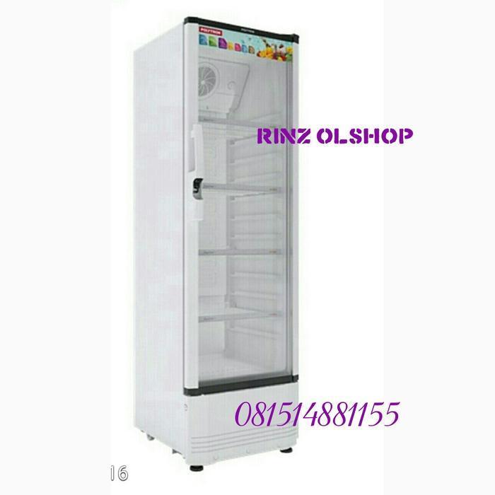 Grosir SHOWCASE LEMARI PENDINGIN POLYTRON SCN-230 4RAK - hitam