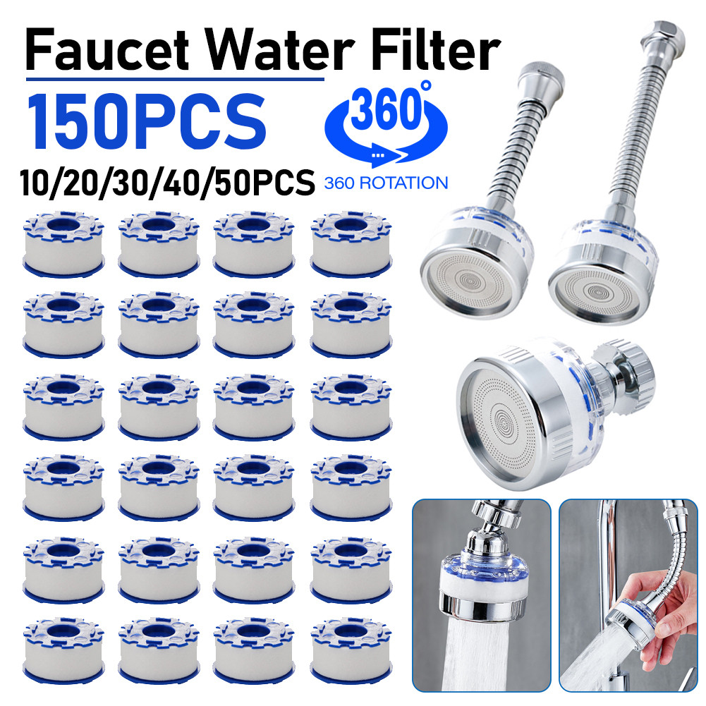 Kitchen Faucet Water Filter 360° Sink Filter Pressurized Sink Faucet Water Filter Universal Faucet A