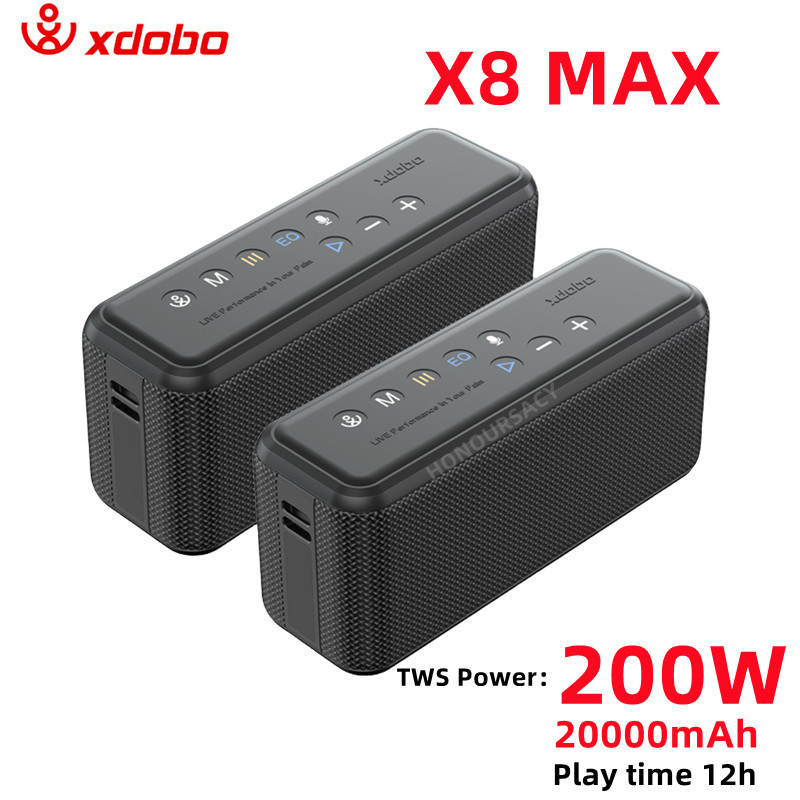 XDOBO X8 Max 100W Ultra-high Power Outdoor Portable Desktop Bluetooth Speaker Mobile Charging Waterp