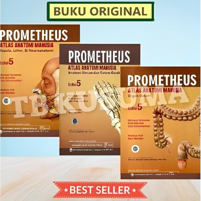 [ ORIGINAL ] Prometheus Atlas Anatomi Manusia Edisi 5 - set 3 buku