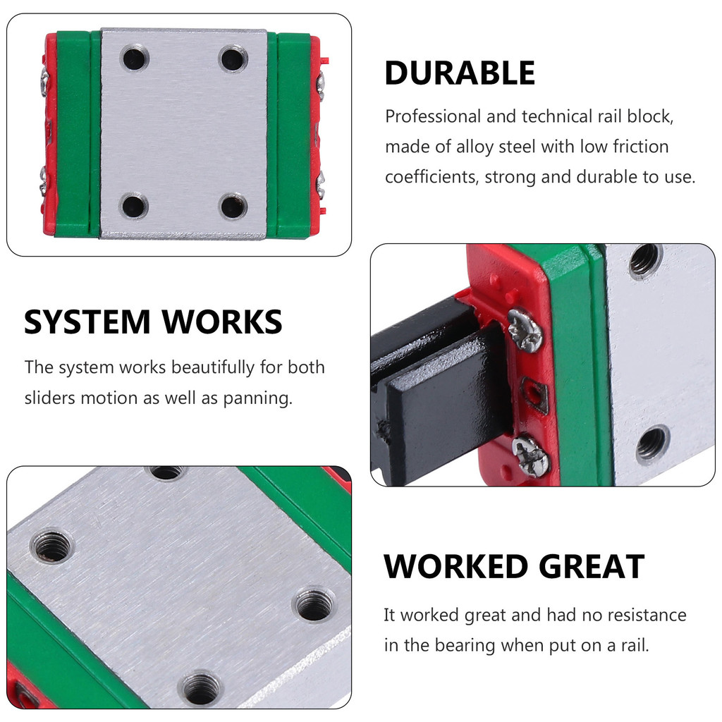 Linear Guide Rail Block Mini Alloy Steel Lightweight Slider For Semiconductor Equipment Precision