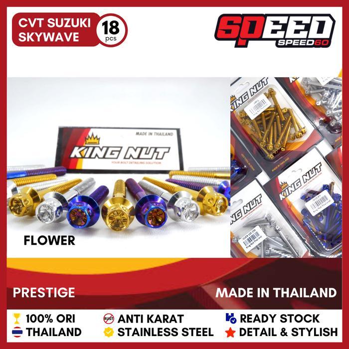 Probolt Baut Cvt Skywave Suzuki Stainless King Nut Thailand