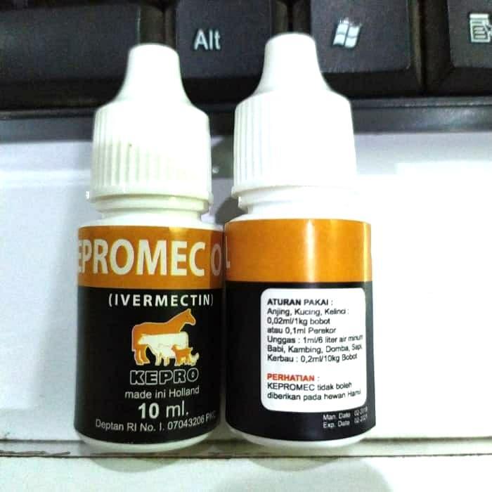 Kepromec Oral 5Ml Obat Kutu Demodex Scabies Kucing Anjing Kelinci Tetes