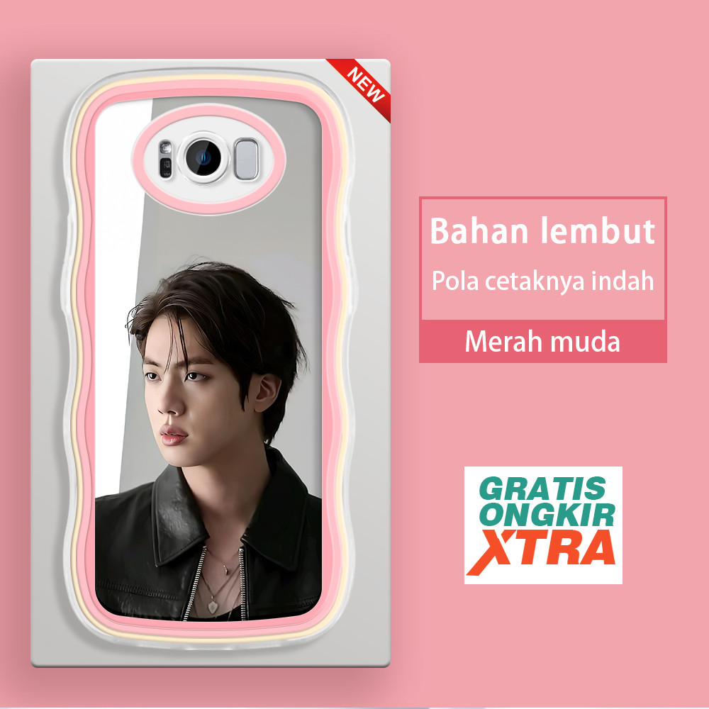 Casing HP Samsung S8 S9 S10 S20 Plus S25 Ultra S24 FE S22 S21 5G   Pola Kim Seok Jin BTS Korea  warn
