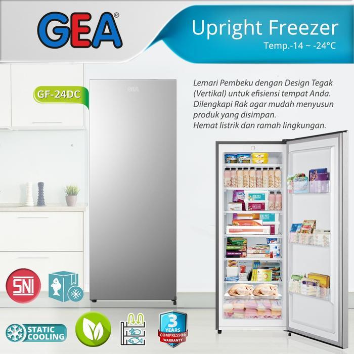 NEW Kulkas Upright Freezer GEA Pembuat/menyimpan ES 189Liter *MEDAN*