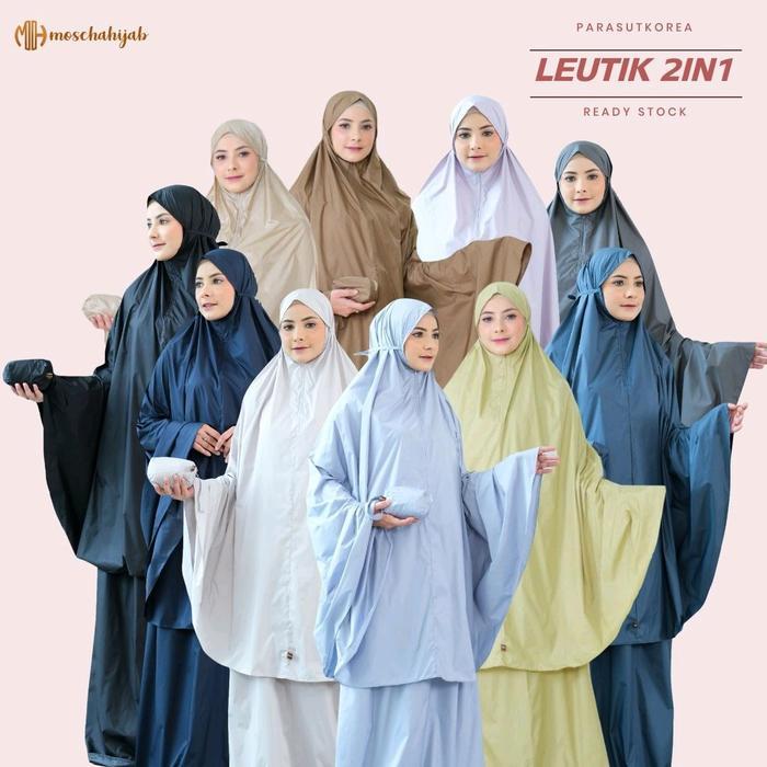 mukena mini travel - leutik 2in1 dewasa Mukenah Parasut Jumbo