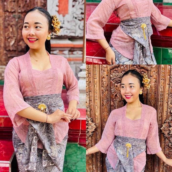 Donakebayabali Kebaya Jadi Bali Lukis Kekinian Sifon