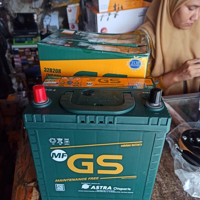 Aki Accu Gs Astra Ns40 12V 32Ah 32-Amper Mf Kering Aki Bebas Perawatan